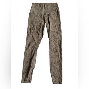 Varley Women's Taupe Patterned High-Waist Leggings